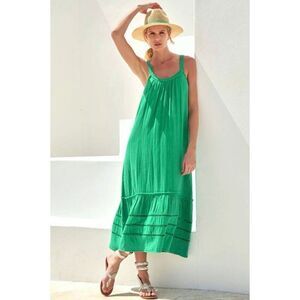 Aspiga The Frankie Midi Dress Gumdrop Green size Small Sleeveless